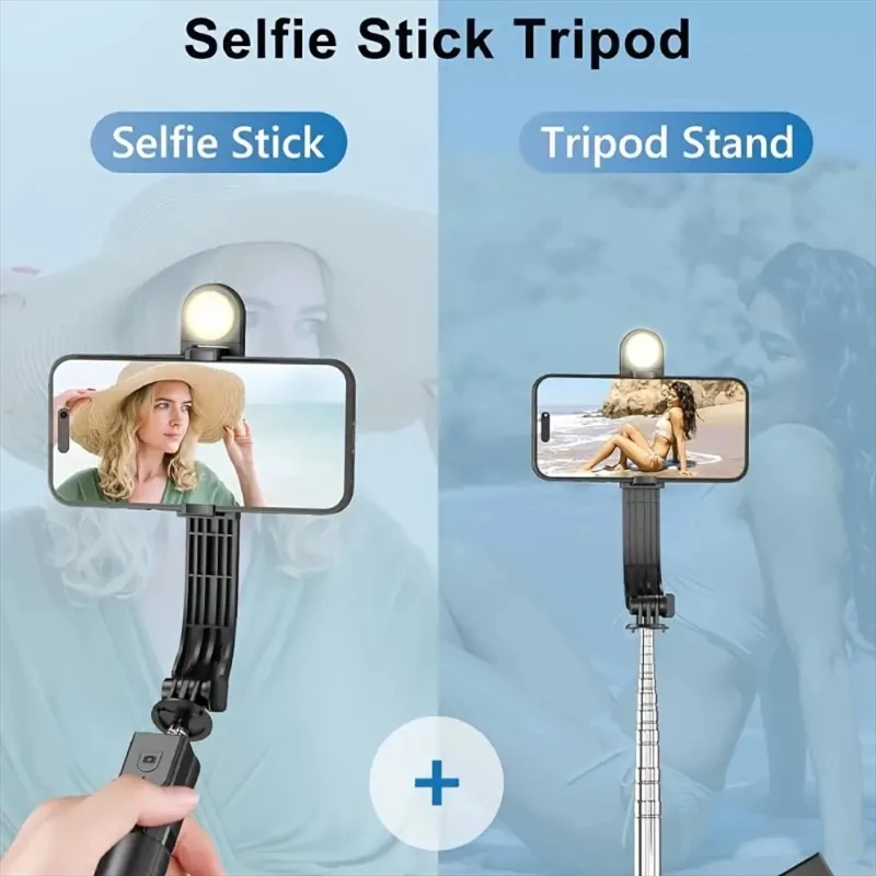 Telescopic Selfie Stick Tripod - Wireless Gimbal Stabilizer for Phones - Image 2