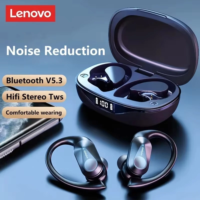 Lenovo LP75 Bluetooth 5.3 Wireless Earphones—Game Ready, Powerful Sound